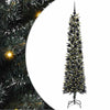 Vidaxx sapin de Noël artificiel avec 300 LED vertes, 240 cm PVC et plastique et acier