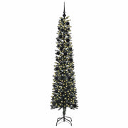 Vidaxx sapin de Noël artificiel avec 300 LED vertes, 240 cm PVC et plastique et acier - afbeelding 3