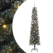 Vidaxx sapin de Noël artificiel avec 300 LED vertes, 240 cm PVC et plastique et acier - afbeelding 2
