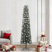 Vidaxx sapin de Noël artificiel avec 300 LED vertes, 240 cm PVC et plastique et acier - afbeelding 1