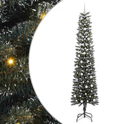 Vidaxx sapin de Noël artificiel avec 300 LED vertes, 240 cm PVC et plastique et acier - afbeelding 2