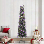 Vidaxx sapin de Noël artificiel avec 300 LED vertes, 240 cm PVC et plastique et acier - afbeelding 1