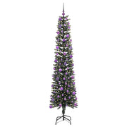 Vidaxx sapin de Noël artificiel avec 300 LED vertes, 240 cm PVC et plastique et acier - afbeelding 3