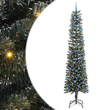 Vidaxx sapin de Noël artificiel avec 300 LED vertes, 240 cm PVC et plastique et acier - afbeelding 2