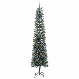 Vidaxx sapin de Noël artificiel avec 300 LED vertes, 240 cm PVC et plastique et acier - afbeelding 3