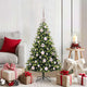 VidaXL sapin de Noël artificiel avec charnière 150 LED vert 120 cm PVC et PE