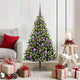VidaXL sapin de Noël artificiel avec charnière 150 LED vert 120 cm PVC et PE