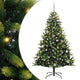 VidaXL sapin de Noël artificiel avec charnière 150 LED vert 150 cm PVC et PE