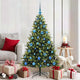 VidaXL sapin de Noël artificiel avec charnière 150 LED vert 150 cm PVC et PE