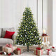 VidaXL sapin de Noël artificiel avec charnière 300 LED vert 180 cm PVC et PE