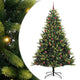 VidaXL sapin de Noël artificiel avec charnière 300 LED vert 210 cm PVC et PE