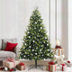 VidaXL sapin de Noël artificiel avec charnière 300 LED vert 210 cm PVC et PE