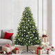 VidaXL sapin de Noël artificiel avec charnière 300 LED vert 210 cm PVC et PE