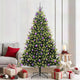 VidaXL sapin de Noël artificiel avec charnière 300 LED vert 210 cm PVC et PE