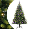 VidaXL sapin de Noël artificiel avec charnière 300 LED vert 240 cm PVC et PE