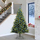 VidaXL sapin de Noël artificiel avec charnière 300 LED vert 240 cm PVC et PE