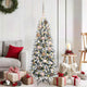 Vidaxx sapin de Noël artificiel blanc 120 cm PVC et plastique et acier et PE