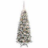 Vidaxx sapin de Noël artificiel blanc 120 cm PVC et plastique et acier et PE - afbeelding 3