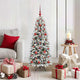 Vidaxx sapin de Noël artificiel blanc 120 cm PVC et plastique et acier et PE