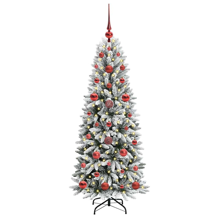 Vidaxx sapin de Noël artificiel blanc 120 cm PVC et plastique et acier et PE