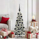 Vidaxx sapin de Noël artificiel blanc 120 cm PVC et plastique et acier et PE