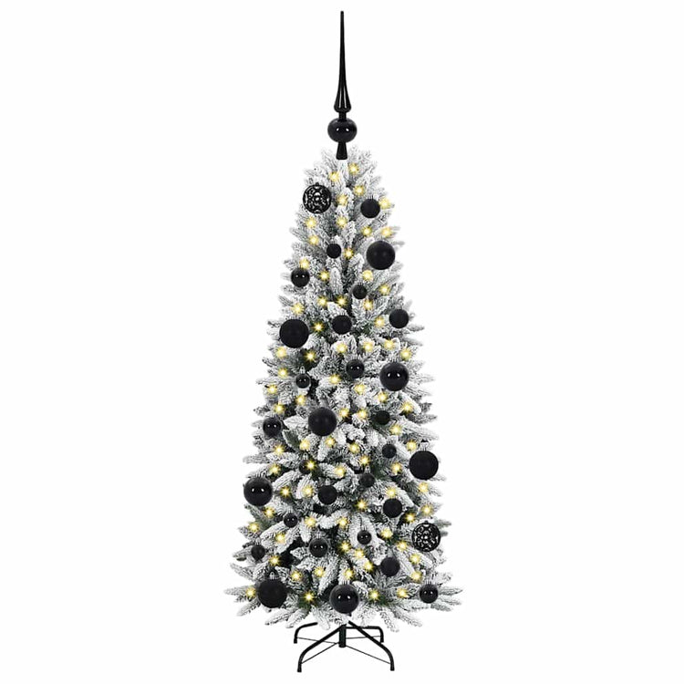 Vidaxx sapin de Noël artificiel blanc 120 cm PVC et plastique et acier et PE