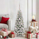 Vidaxx sapin de Noël artificiel blanc 120 cm PVC et plastique et acier et PE
