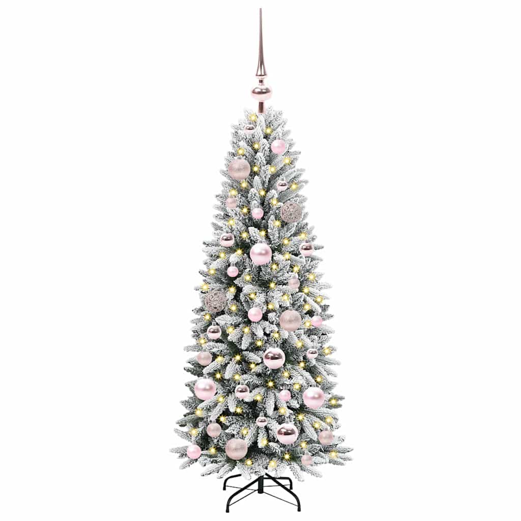 Vidaxx sapin de Noël artificiel blanc 120 cm PVC et plastique et acier et PE