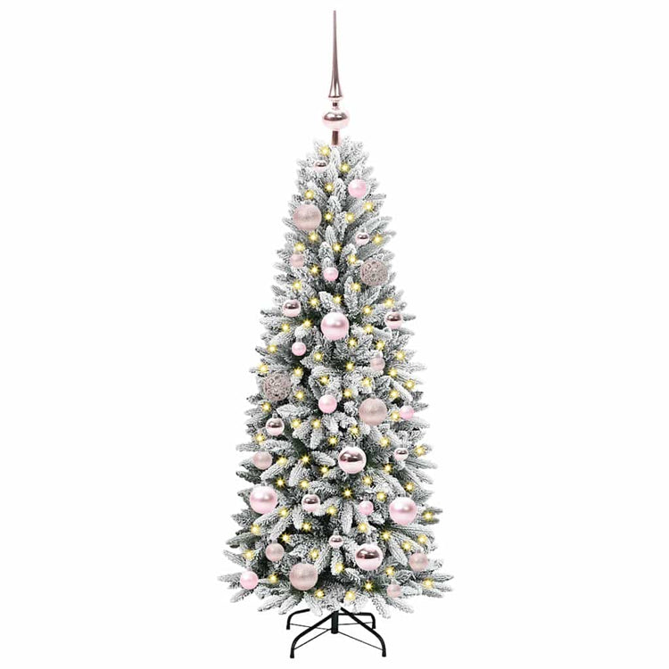 Vidaxx sapin de Noël artificiel blanc 120 cm PVC et plastique et acier et PE