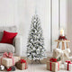 Vidaxx sapin de Noël artificiel blanc 120 cm PVC et plastique et acier et PE