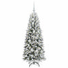 Vidaxx sapin de Noël artificiel blanc 120 cm PVC et plastique et acier et PE