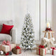 Vidaxx sapin de Noël artificiel blanc 120 cm PVC et plastique et acier et PE