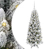 Vidaxx sapin de Noël artificiel blanc 120 cm PVC et plastique et acier et PE