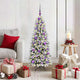 Vidaxx sapin de Noël artificiel blanc 120 cm PVC et plastique et acier et PE