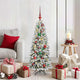 Vidaxx sapin de Noël artificiel blanc 120 cm PVC et plastique et acier et PE