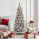 Vidaxx sapin de Noël artificiel blanc 150 cm PVC et plastique et acier et PE