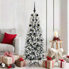 Vidaxx sapin de Noël artificiel blanc 150 cm PVC et plastique et acier et PE