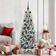 Vidaxx sapin de Noël artificiel blanc 150 cm PVC et plastique et acier et PE