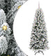 Vidaxx sapin de Noël artificiel blanc 150 cm PVC et plastique et acier et PE