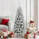 Vidaxx sapin de Noël artificiel blanc 150 cm PVC et plastique et acier et PE