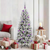 Vidaxx sapin de Noël artificiel blanc 150 cm PVC et plastique et acier et PE