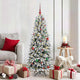 Vidaxx sapin de Noël artificiel blanc 150 cm PVC et plastique et acier et PE