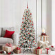 Vidaxx sapin de Noël artificiel blanc 180 cm PVC et plastique et acier et PE