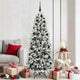 Vidaxx sapin de Noël artificiel blanc 180 cm PVC et plastique et acier et PE
