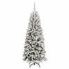 Vidaxx sapin de Noël artificiel blanc 180 cm PVC et plastique et acier et PE