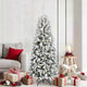 Vidaxx sapin de Noël artificiel blanc 180 cm PVC et plastique et acier et PE
