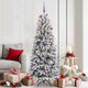 Vidaxx sapin de Noël artificiel blanc 180 cm PVC et plastique et acier et PE
