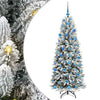 Vidaxx sapin de Noël artificiel blanc 180 cm PVC et plastique et acier et PE