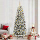 Vidaxx sapin de Noël artificiel blanc 210 cm PVC et plastique et acier et PE