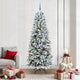 Vidaxx sapin de Noël artificiel blanc 210 cm PVC et plastique et acier et PE